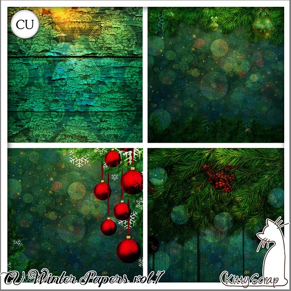 CU winter papers vol.7 by kittyscrap - Click Image to Close