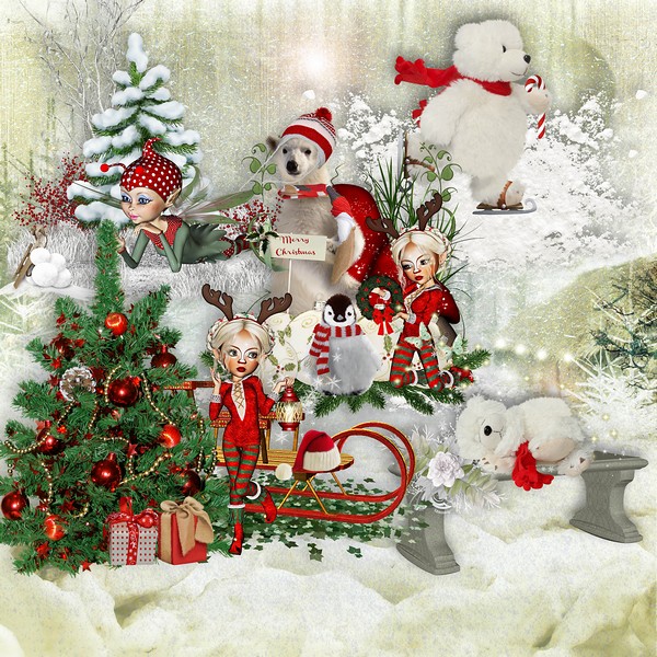 Collection fairy christmas time by kittyscrap - Click Image to Close