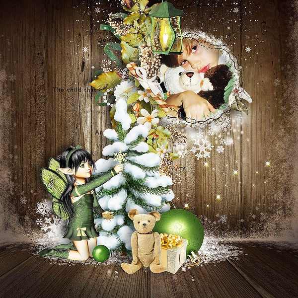 Collection Green Christmas by kittyscrap - Click Image to Close