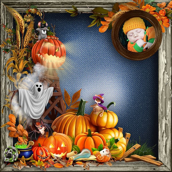 Collection halloween with the friends of the forest by kitty - Click Image to Close