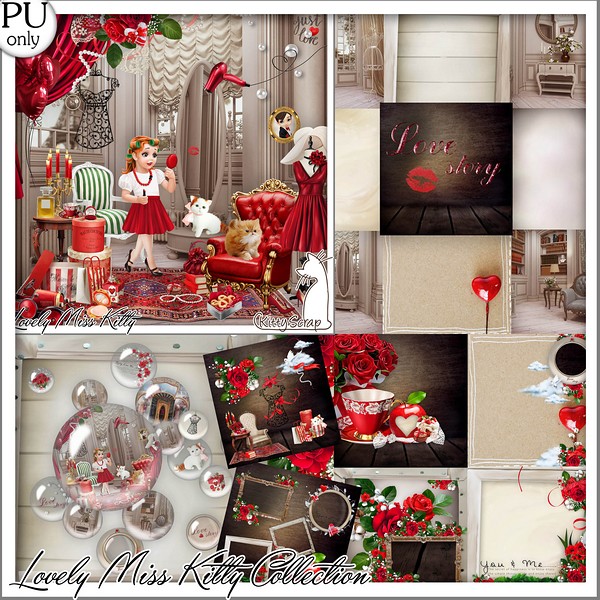 Collection lovely miss kitty by kittyscrap - Click Image to Close