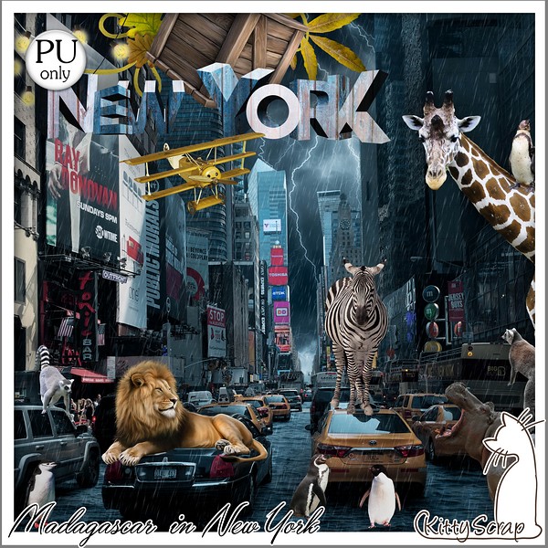 kit madagascar in new york by kittyscrap - Click Image to Close