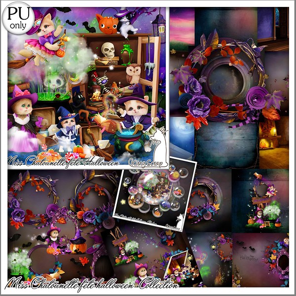 Collection Miss Chatounette fete halloween by kittyscrap - Click Image to Close