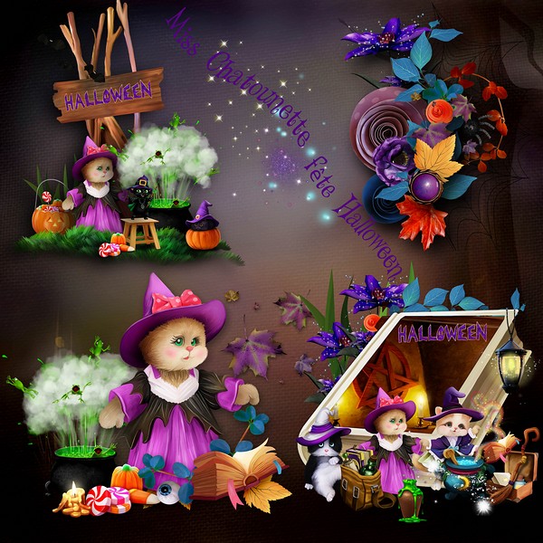 Collection Miss Chatounette fete halloween by kittyscrap - Click Image to Close