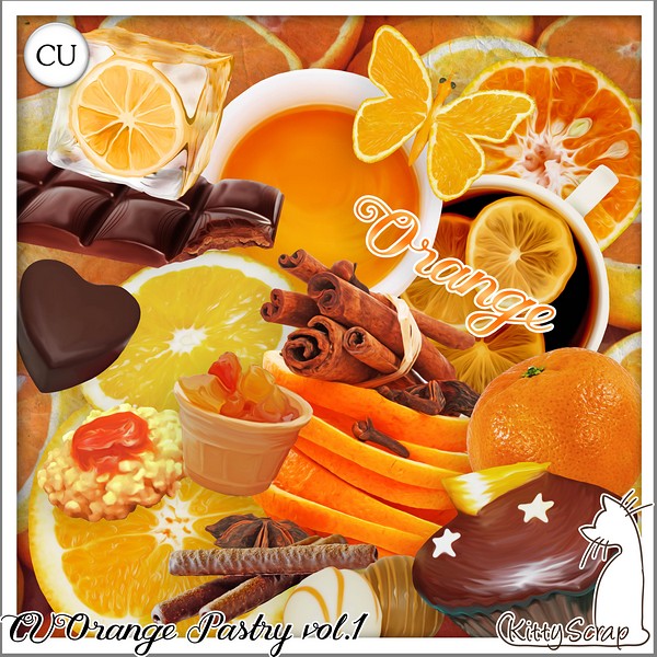 CU orange pastry vol.1 by KittyScrap - Click Image to Close