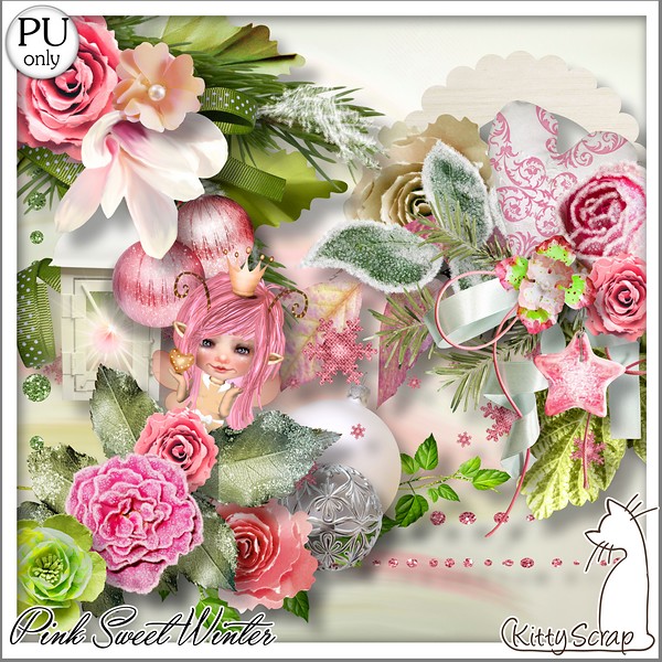 mini kit pink sweet winter by kittyscrap - Click Image to Close