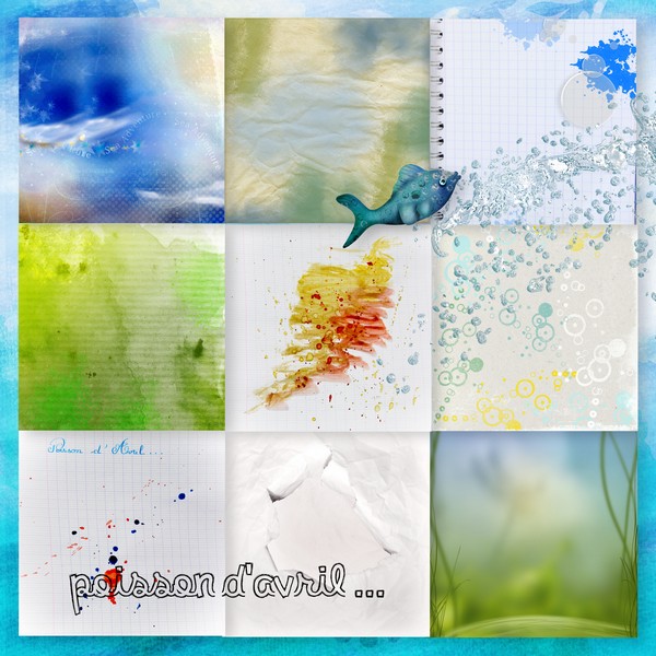 Kit Poisson d'avril by KittyScrap - Click Image to Close