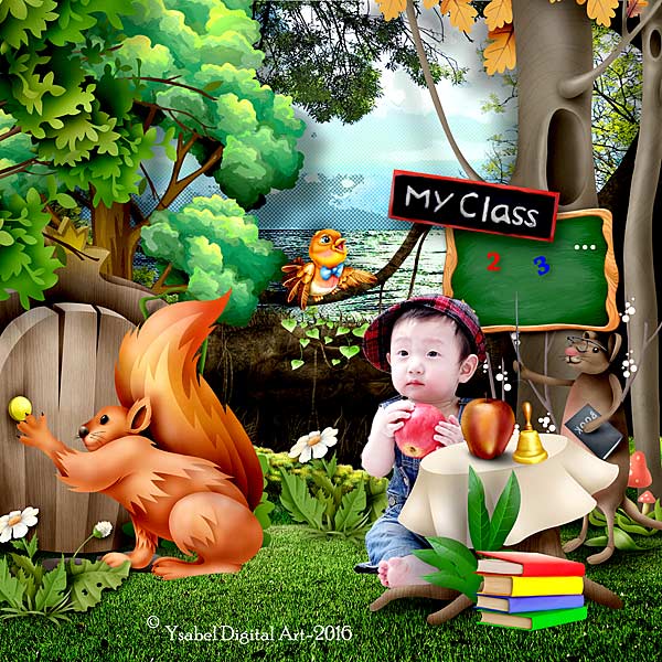 mini kit school forest by kittyscrap - Click Image to Close