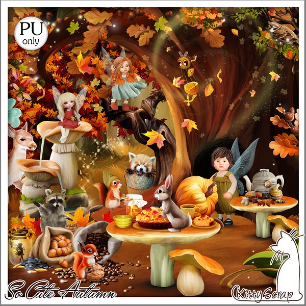 Kit so cute autumn by kittyscrap - Click Image to Close