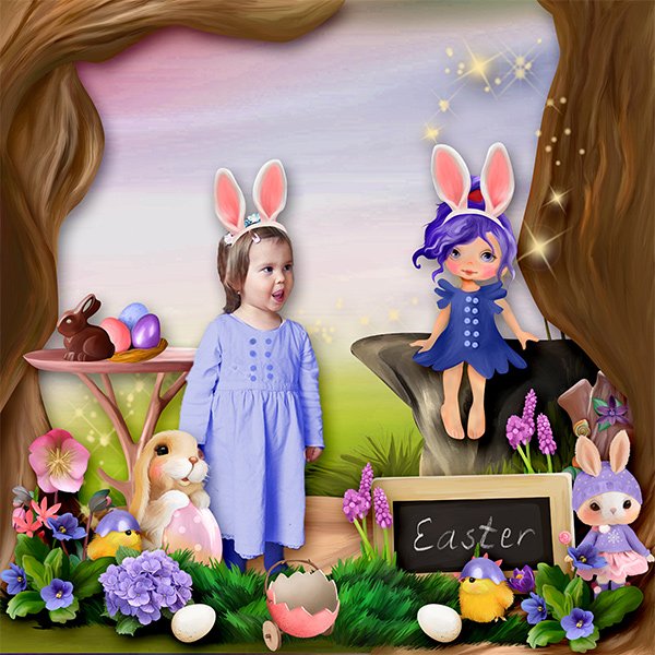 kit so cute easter by kittyscrap - Click Image to Close