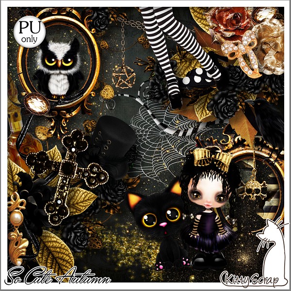 mini kit so cute goth by kittyscrap - Click Image to Close