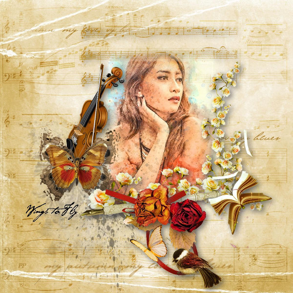 mini kit the enchanted music by kittyscrap - Click Image to Close