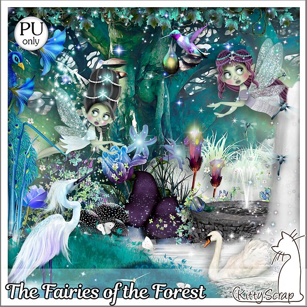 mini kit the fairies of the forest by kittyscrap - Click Image to Close