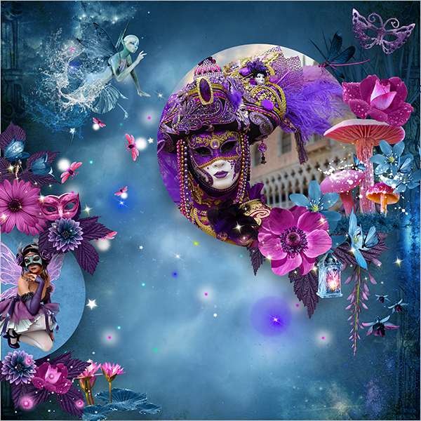 kit the masquerade ball of the fairies by kittyscrap - Click Image to Close