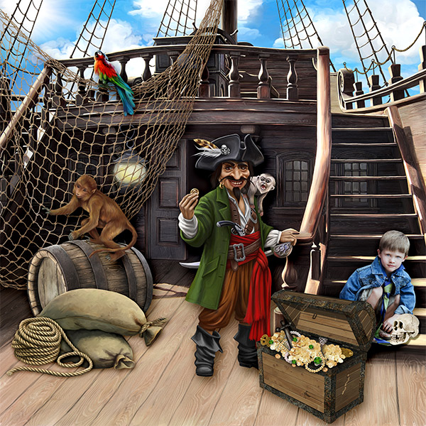 Kit The pirate & the mystery of the fountain by kittyscrap - Click Image to Close