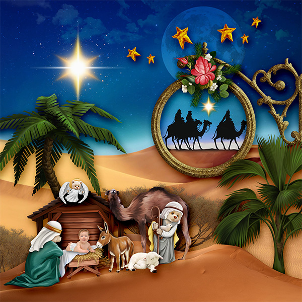 kit the teddy bear in bethleem by kittyscrap - Click Image to Close