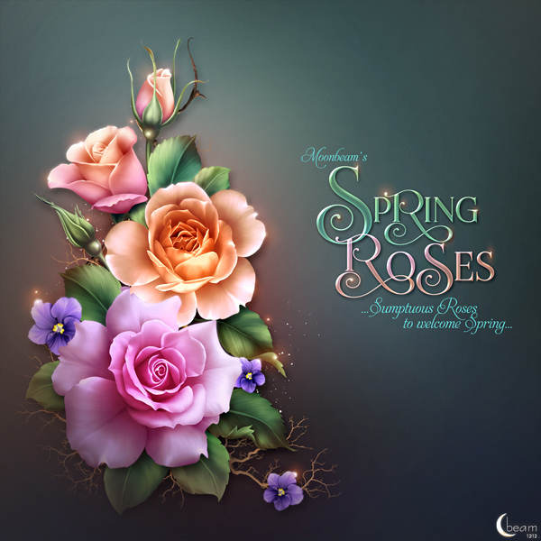 Moonbeam's "Spring Roses" (FS/CU) - Click Image to Close