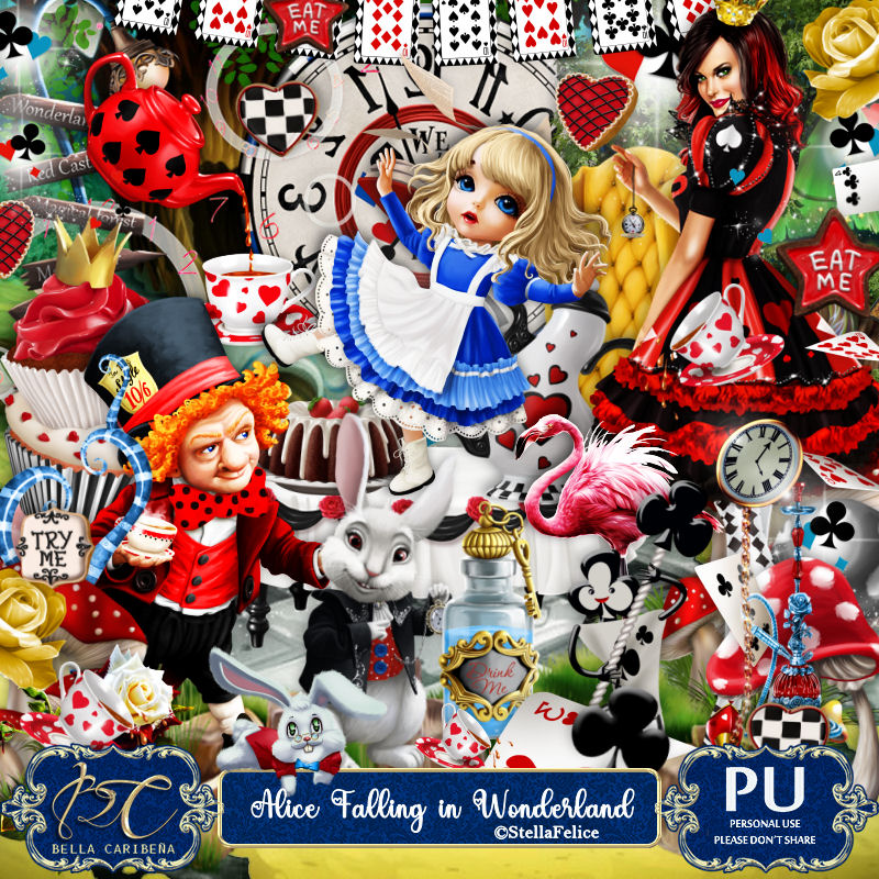 Alice Falling in Wonderland (TS-PU) - Click Image to Close