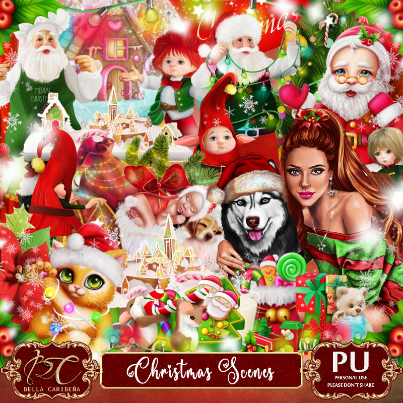 Christmas Scenes (TS-PU) - Click Image to Close