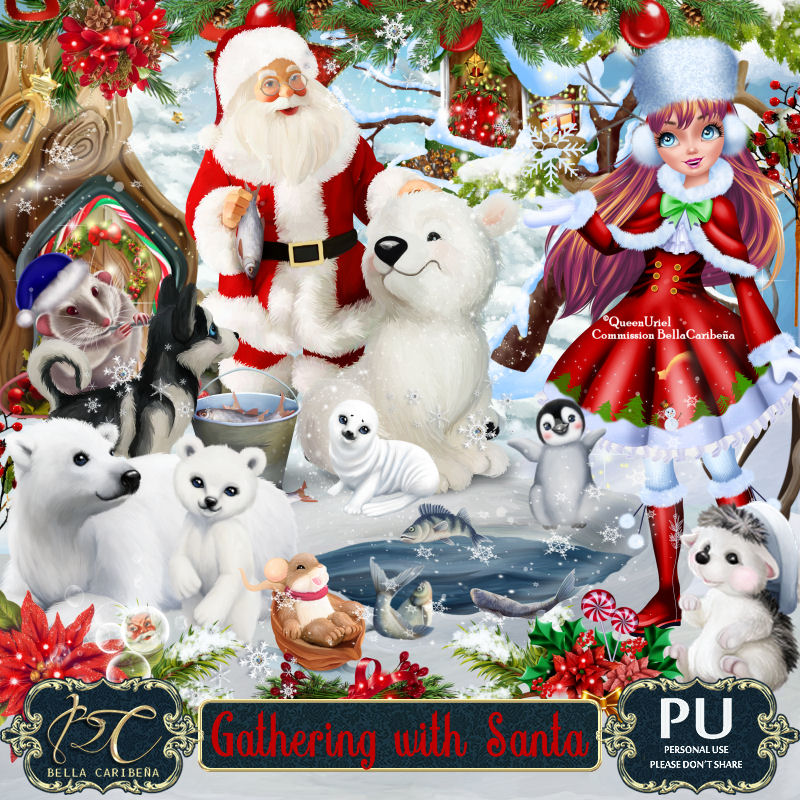 Gathering with Santa (TS-PU) - Click Image to Close