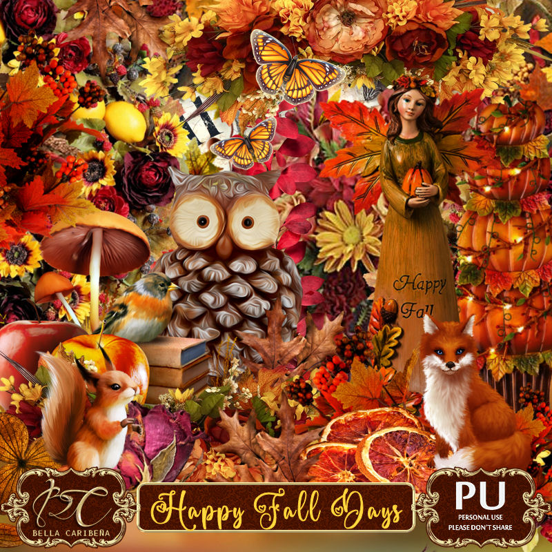 Happy Fall Days (TS-PU) - Click Image to Close