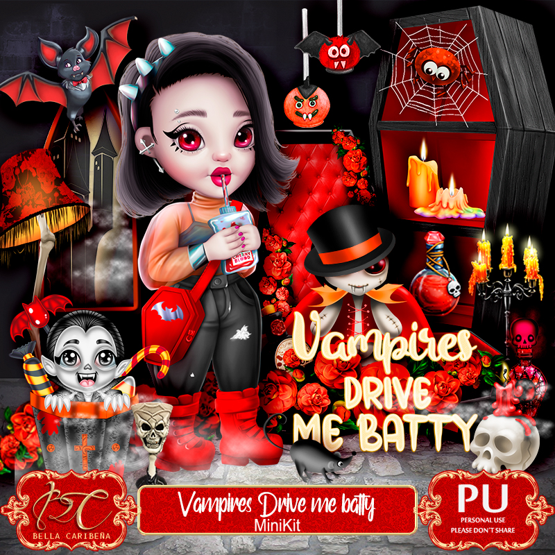 Vampires Drive me Batty (TS-PU) - Click Image to Close