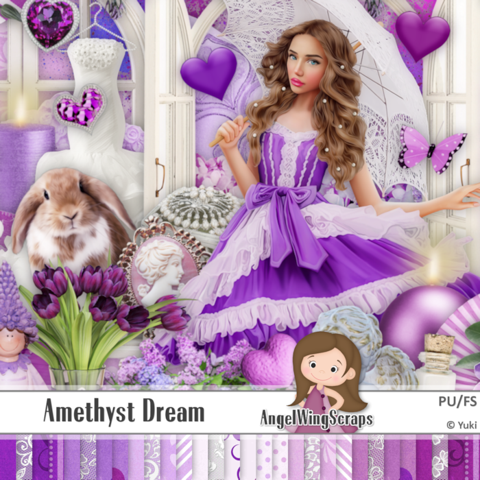 Amethyst Dream Page Kit (FS/PU) - Click Image to Close