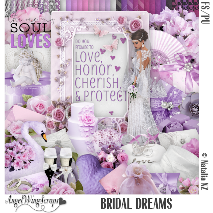 Bridal Dreams Page Kit (FS/PU) - Click Image to Close