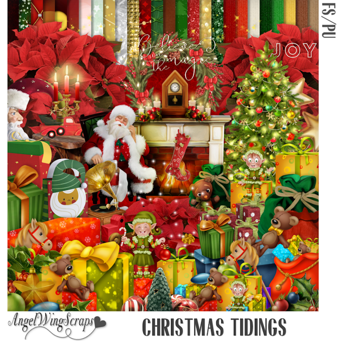 Christmas Tidings Page Kit (FS/PU) - Click Image to Close