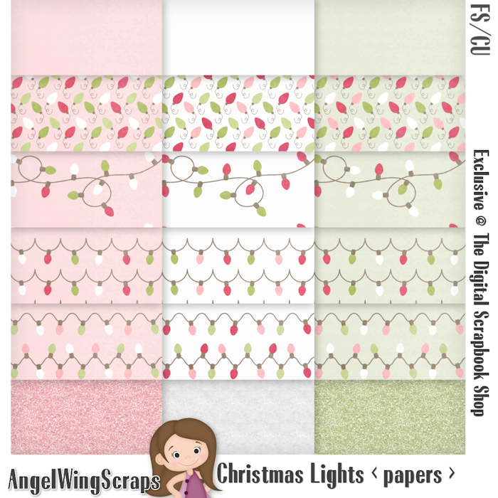 Christmas Lights Papers (FS/CU) - EXCLUSIVE - Click Image to Close