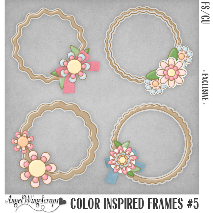 Color Inspired Frames #5 - Exclusive (FS/CU) - Click Image to Close