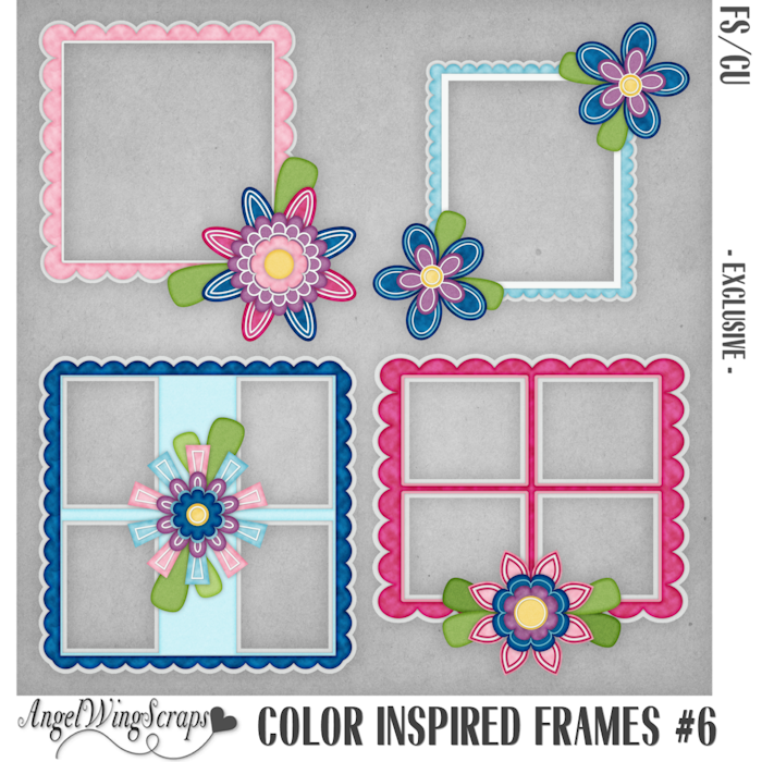 Color Inspired Frames #6 - Exclusive (FS/CU) - Click Image to Close