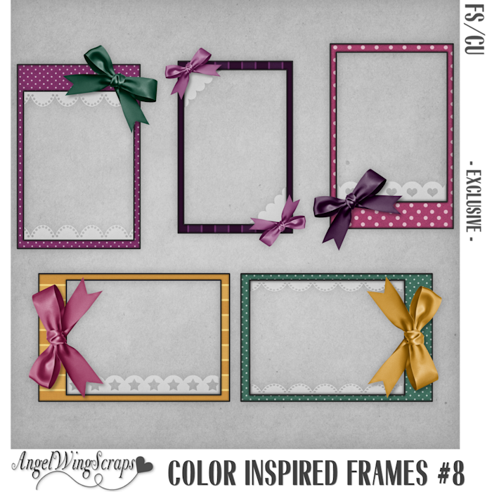 Color Inspired Frames #8 - Exclusive (FS/CU) - Click Image to Close