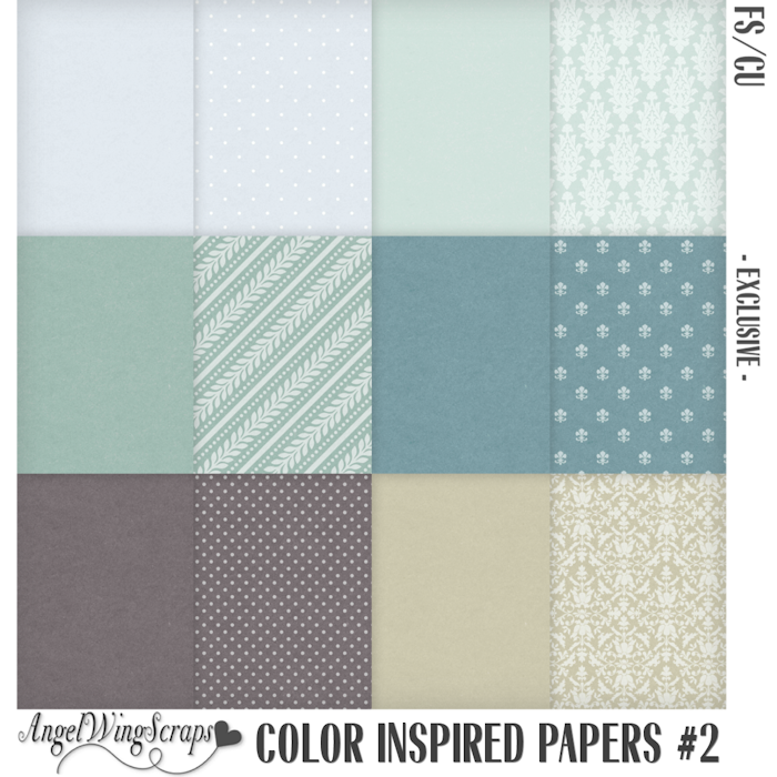 Color Inspired Papers #2 - Exclusive (FS/CU) - Click Image to Close