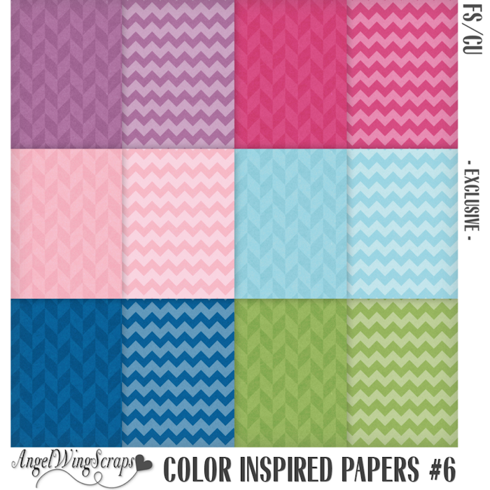 Color Inspired Papers #6 - Exclusive (FS/CU) - Click Image to Close