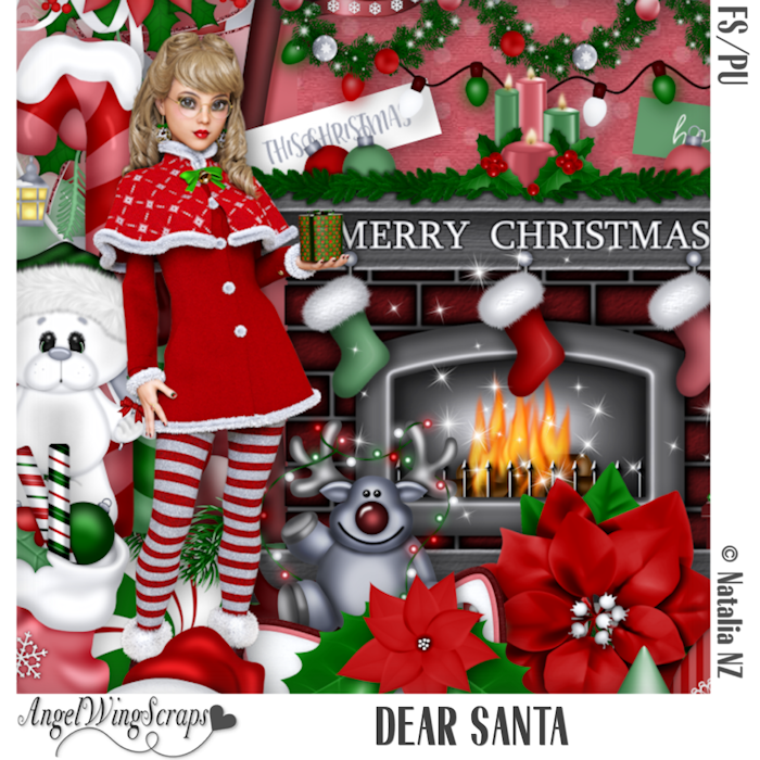 Dear Santa Page Kit (FS/PU) - Click Image to Close
