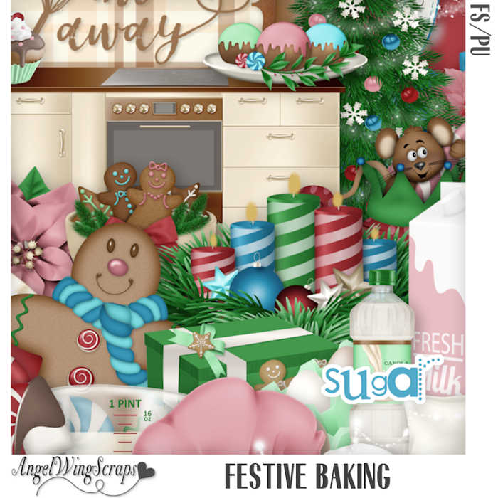 Festive Baking Page Kit (FS/PU) - Click Image to Close