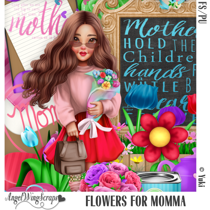 Flowers for Momma Page Kit (FS/PU) - Click Image to Close
