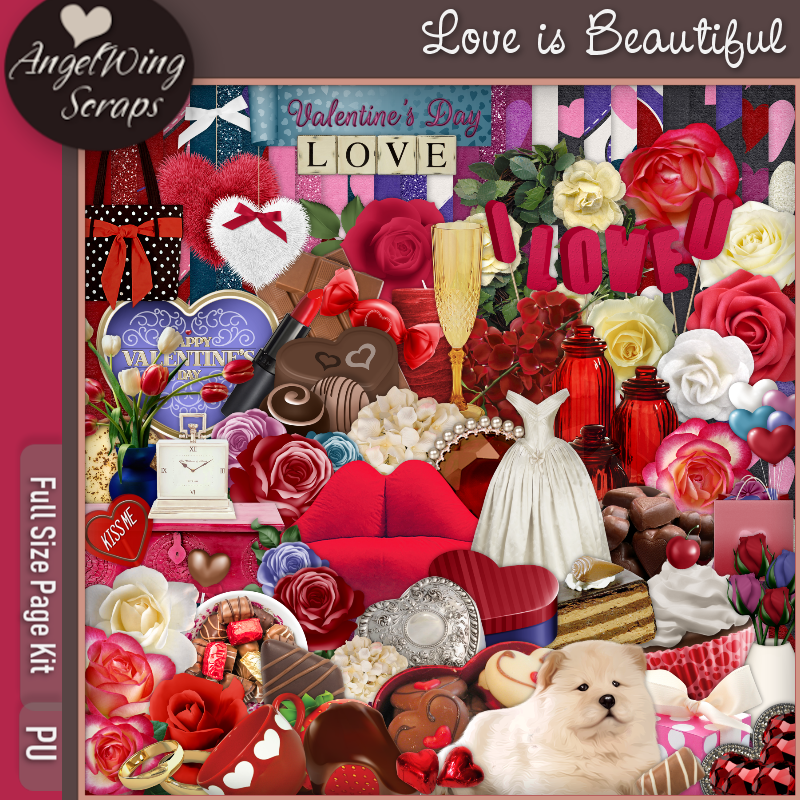 Love Is Beautiful Page Kit (FS/PU) - Click Image to Close
