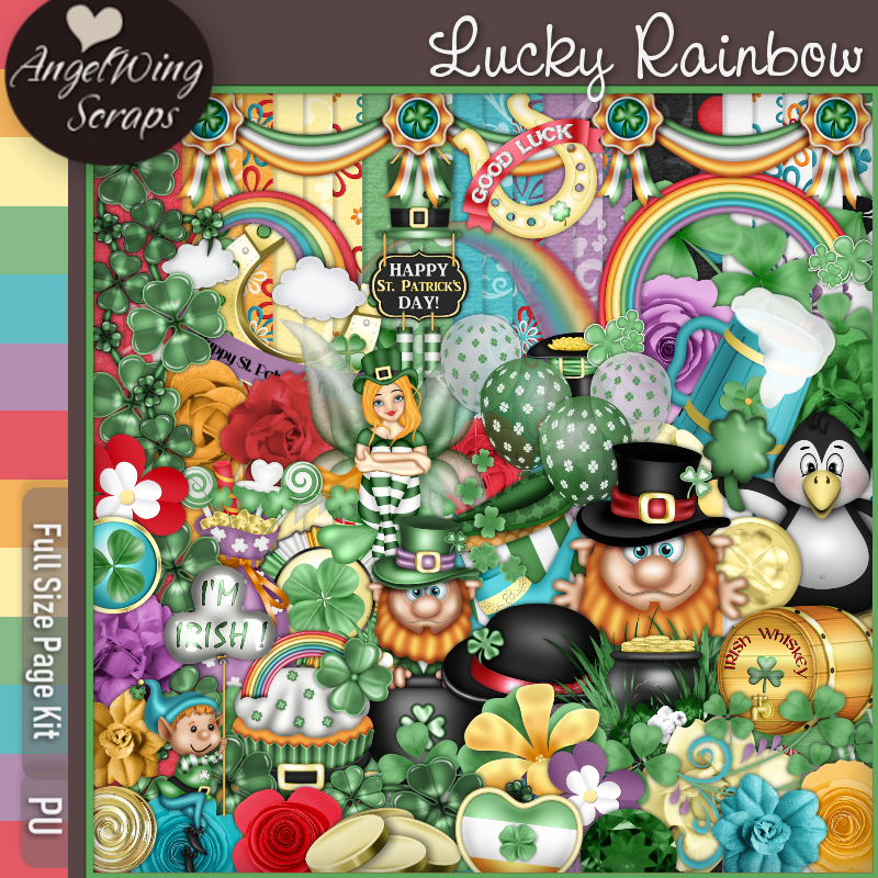 Lucky Rainbow Page Kit (FS/PU) - Click Image to Close