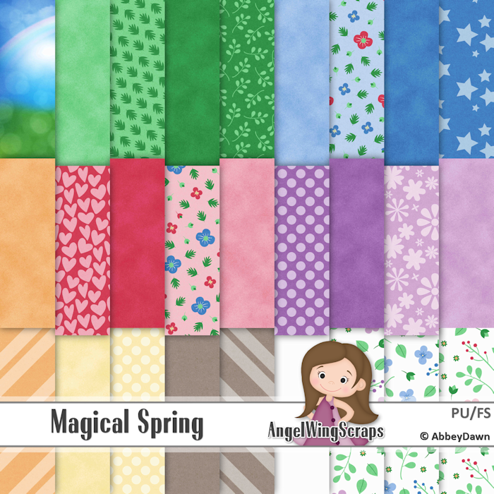 Magical Spring Page Kit (FS/PU) - Click Image to Close