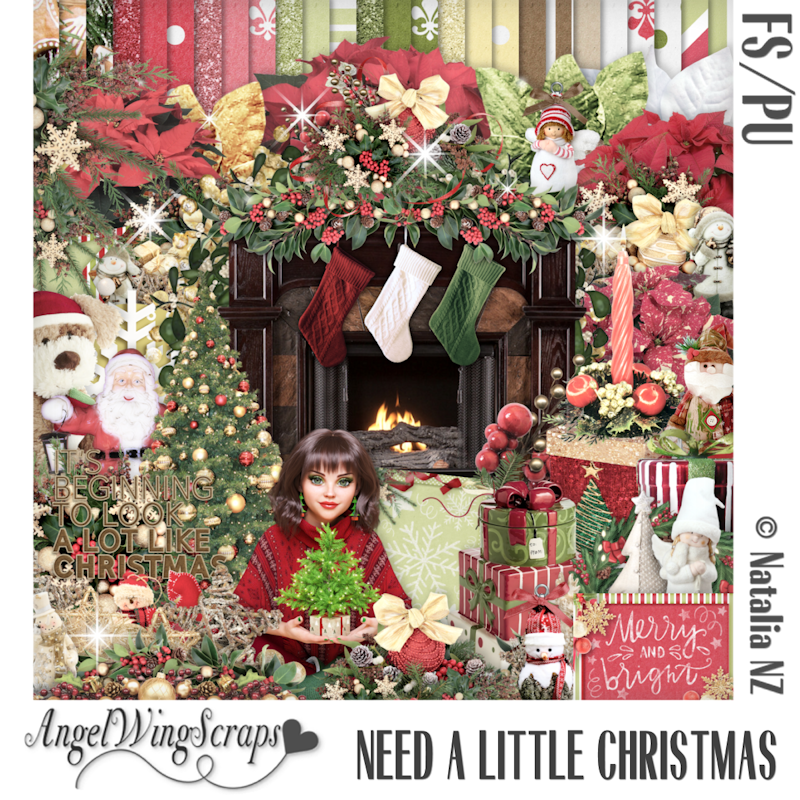 Need a Little Christmas Page Kit (FS/PU) - Click Image to Close