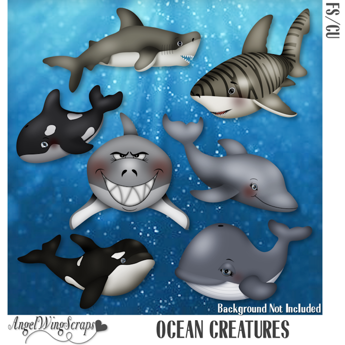Ocean Creatures (FS/CU) - Click Image to Close