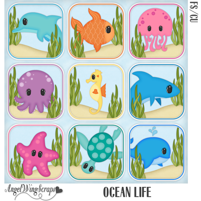 Ocean Life (FS/CU) - Click Image to Close