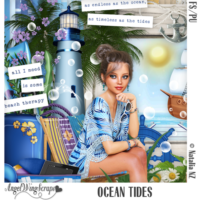 Ocean Tides Page Kit (FS/PU) - Click Image to Close