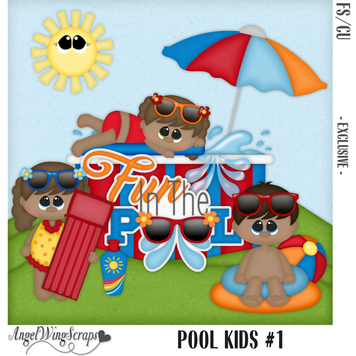 Pool Kids #1 - Exclusive (FS/CU) - Click Image to Close