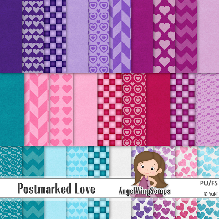Postmarked Love Page Kit (FS/PU) - Click Image to Close
