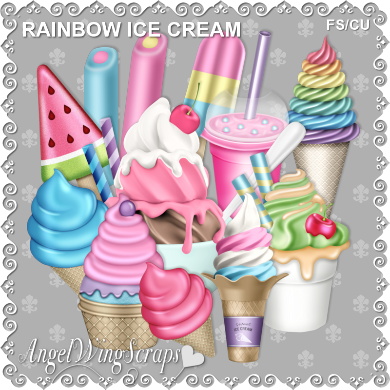 Rainbow Ice Cream (FS/CU) - Click Image to Close