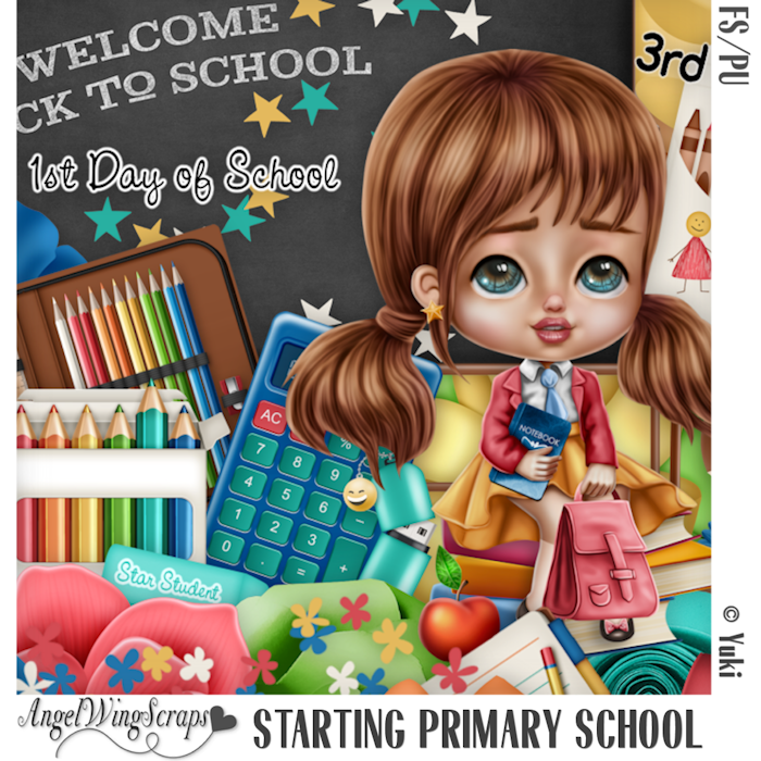 Starting Primary School Page Kit (FS/PU) - Click Image to Close