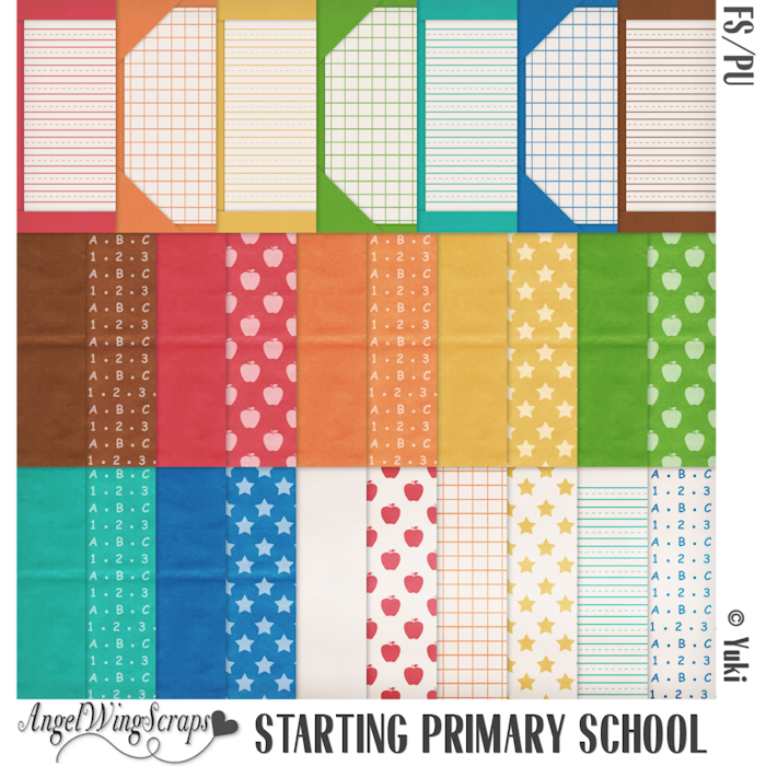 Starting Primary School Page Kit (FS/PU) - Click Image to Close